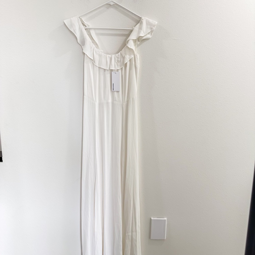NWT Reformation Verbena White Wedding Bridal Formal Boho Fairy Dress 6 - Picture 4 of 9